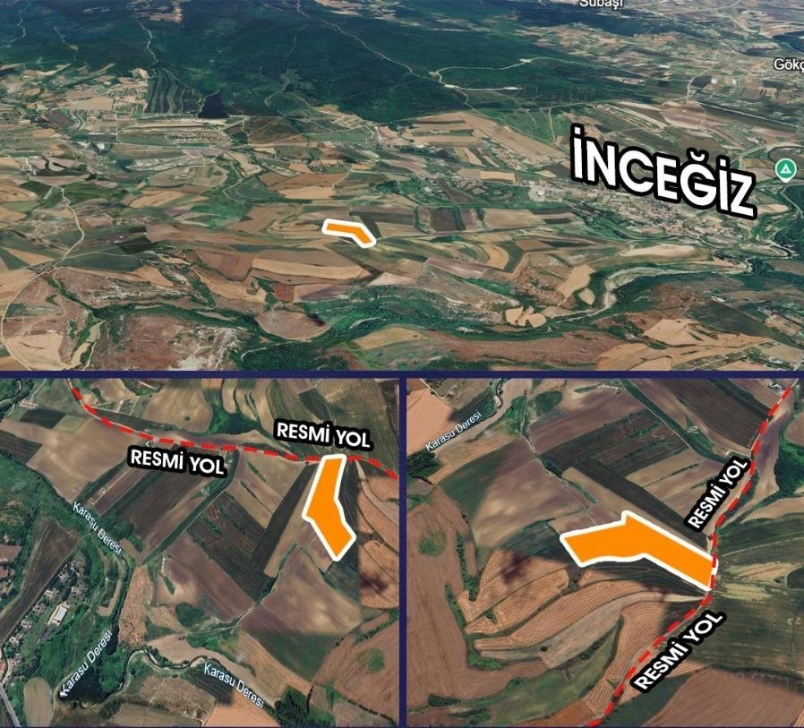 Luftaufnahmen Grundstücke in İncegiz