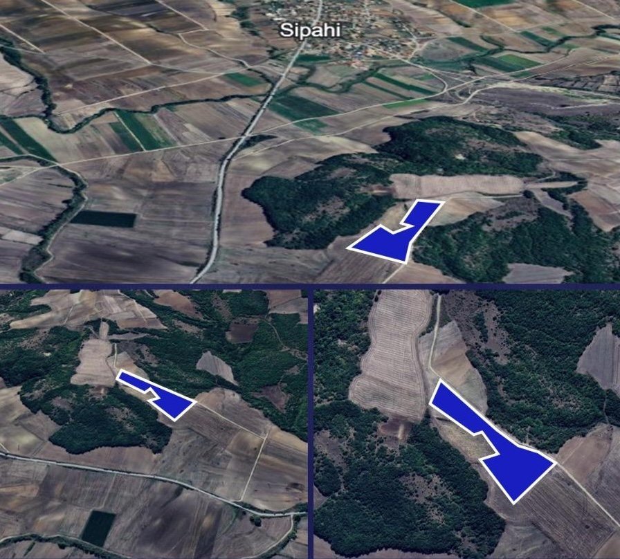 Luftaufnahme großes Grundstück bei Sipahi